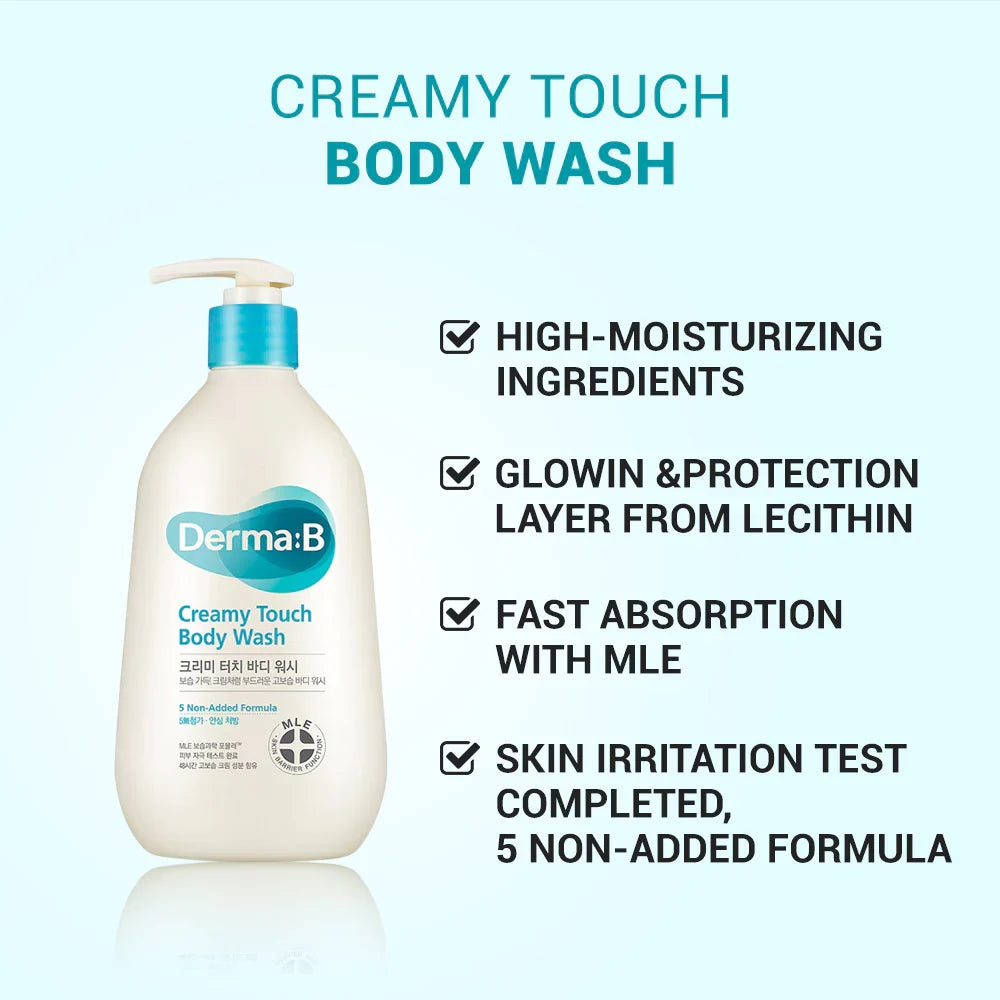 Derma B Creamy Touch Body Wash