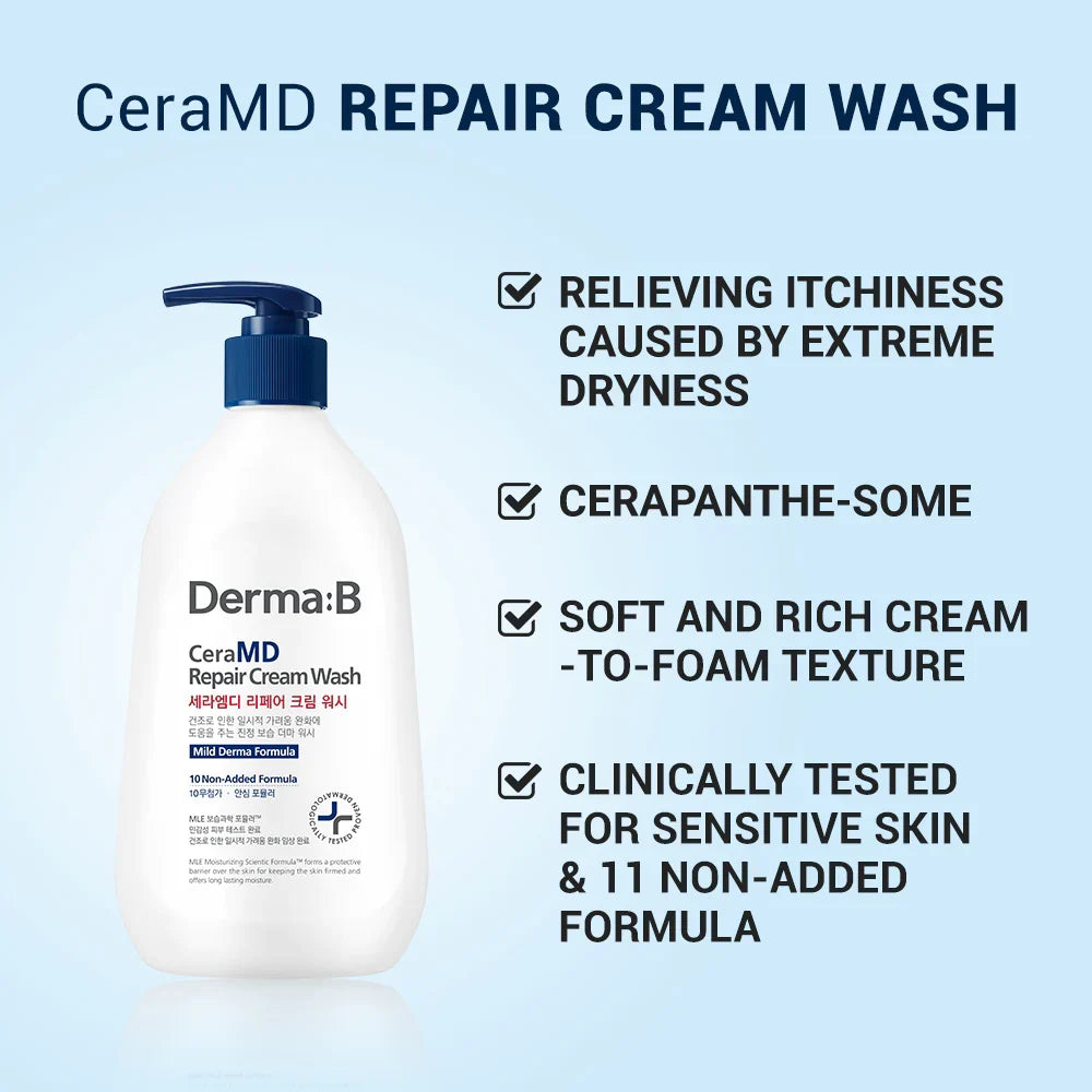 Derma B CeraMD Repair Cream Wash