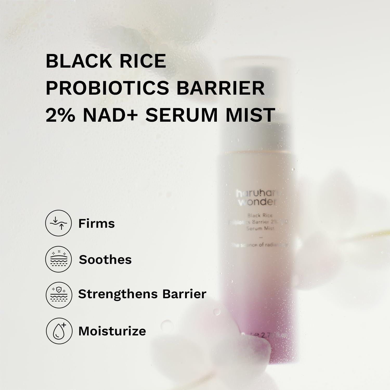 Haruharu Wonder Black Rice Probiotics 2% NAD+ Serum Mist