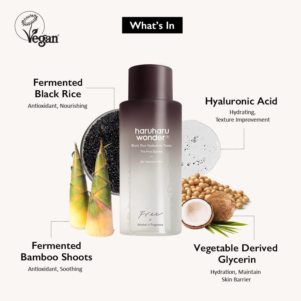 Haruharu Black Rice Hyaluronic Toner For Sensitive Skin