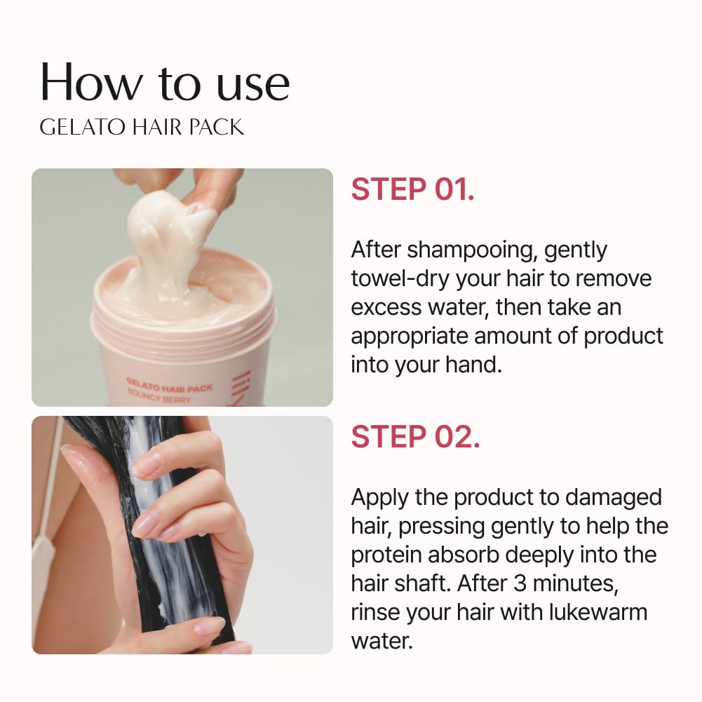 lilyeve Repair Turn Gelato Hair Pack Berry