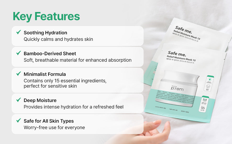 make p:rem Safe Me. Relief Moisture Mask 15