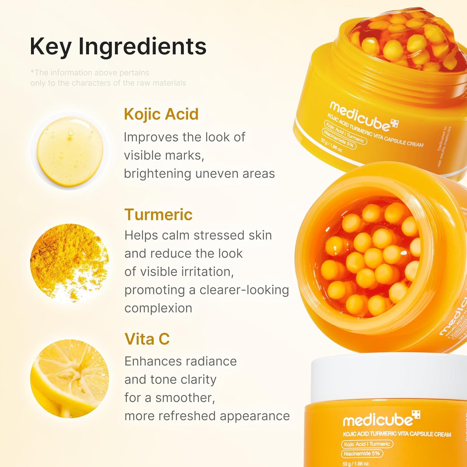 Medicube Kojic Acid Tumeric Vita Capsule Cream