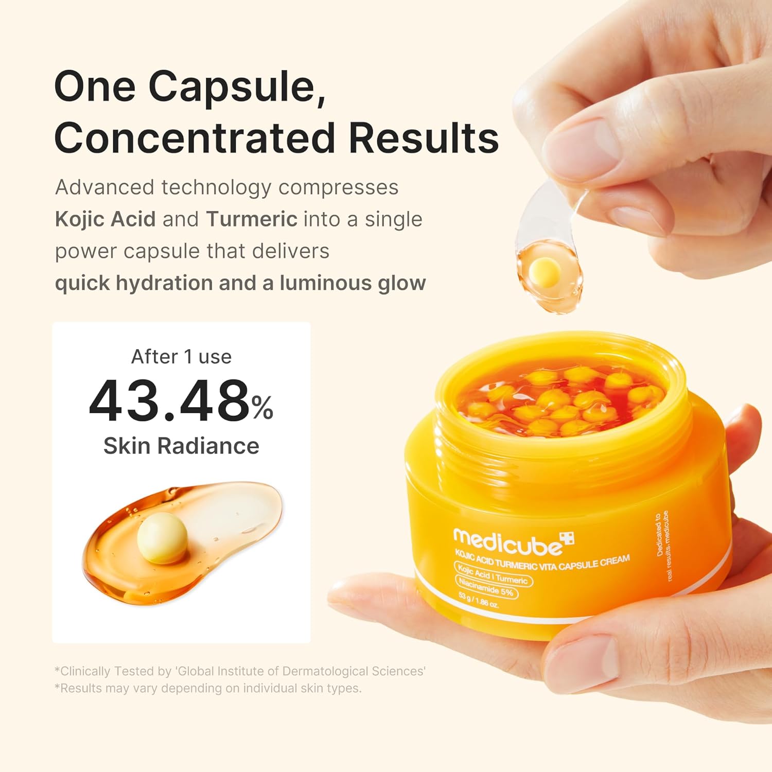 Medicube Kojic Acid Tumeric Vita Capsule Cream