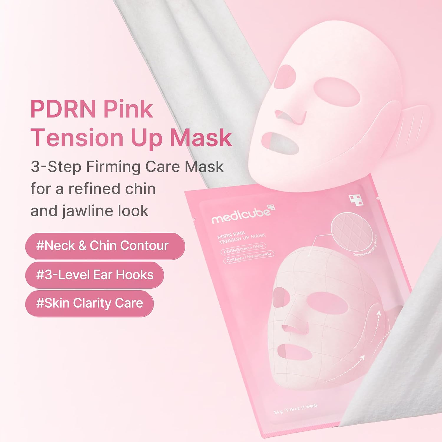 Medicube PDRN Pink Tension Up Mask Box