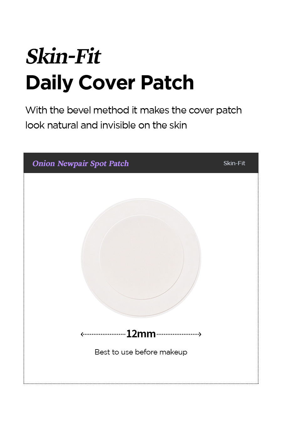 Isntree Onion Newpair Spot Patch Skin Fit